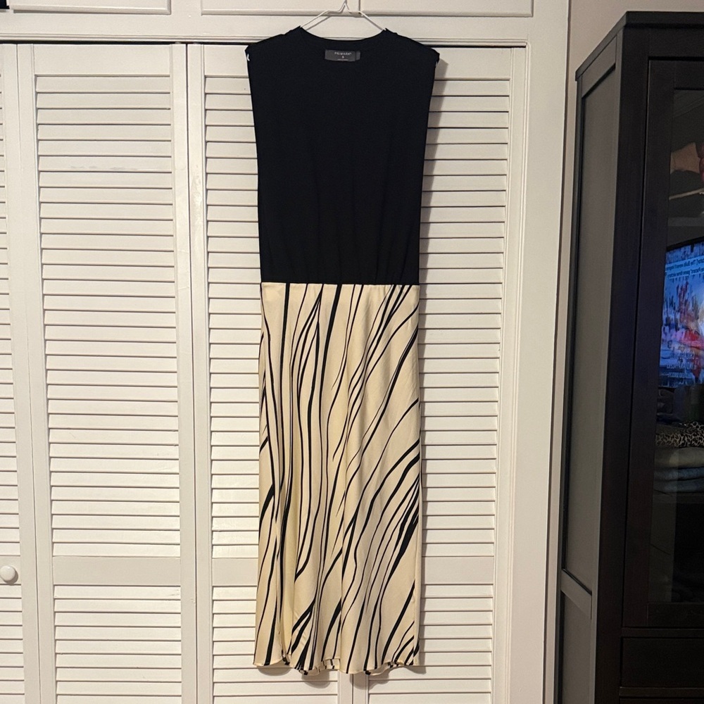 Primark Black and Cream Maxi Dress